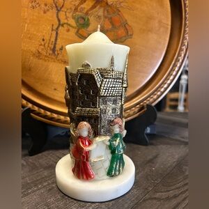 1986 Vintage Emperor Art Creations Holiday Village Pillar